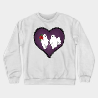 Ghost Valentines Holding Hands Crewneck Sweatshirt